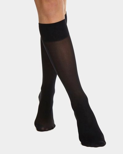 20 Denier Medium Support Knee Highs - 2 Pack